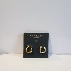 Coach huggies earing